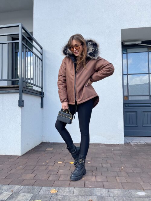 Kurtka Oversize czekolada