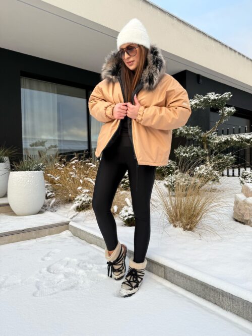Brązowa kurtka oversize Aila