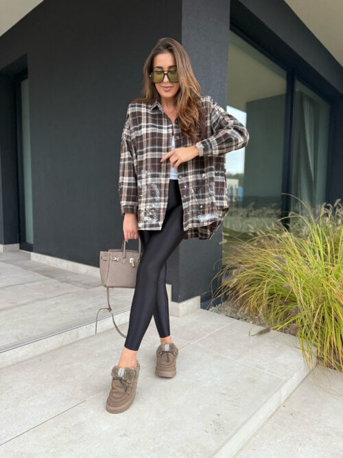 Koszula Tikka Brown oversize