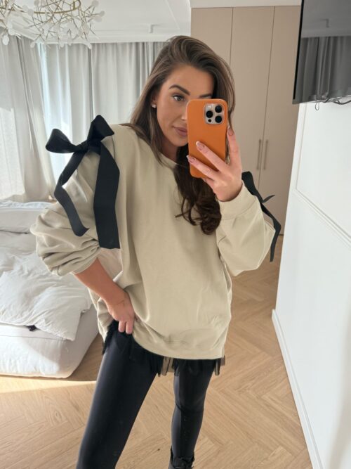 Tunika Camilla Beige z kokardkami
