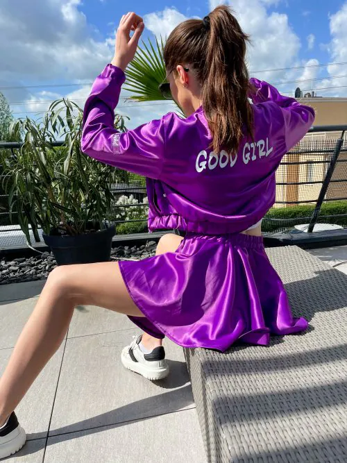 Fioletowy komplet Good Girl