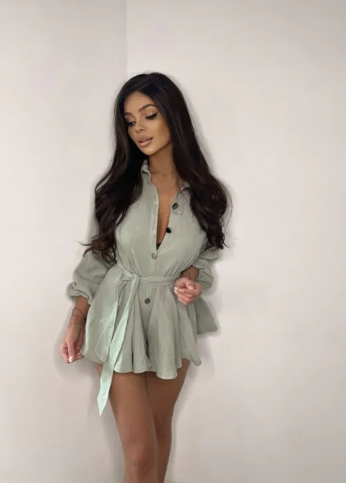 Sukienka Kombinezon LILO khaki