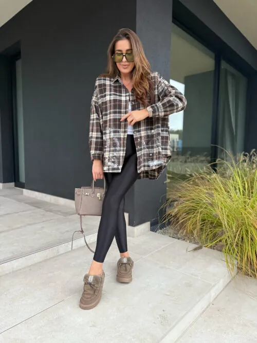 Koszula Tikka Brown oversize