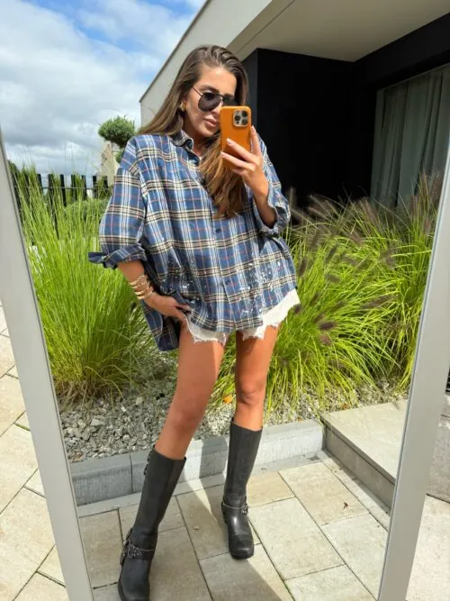 Koszula Tikka BLUE oversize